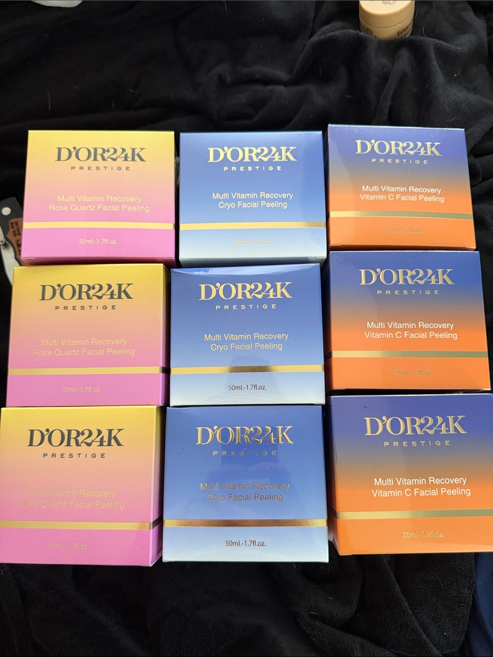 D'OR24K Prestige Multi Vitamin Recovery Facial Peeling - Rose Quartz (Pink) Each
